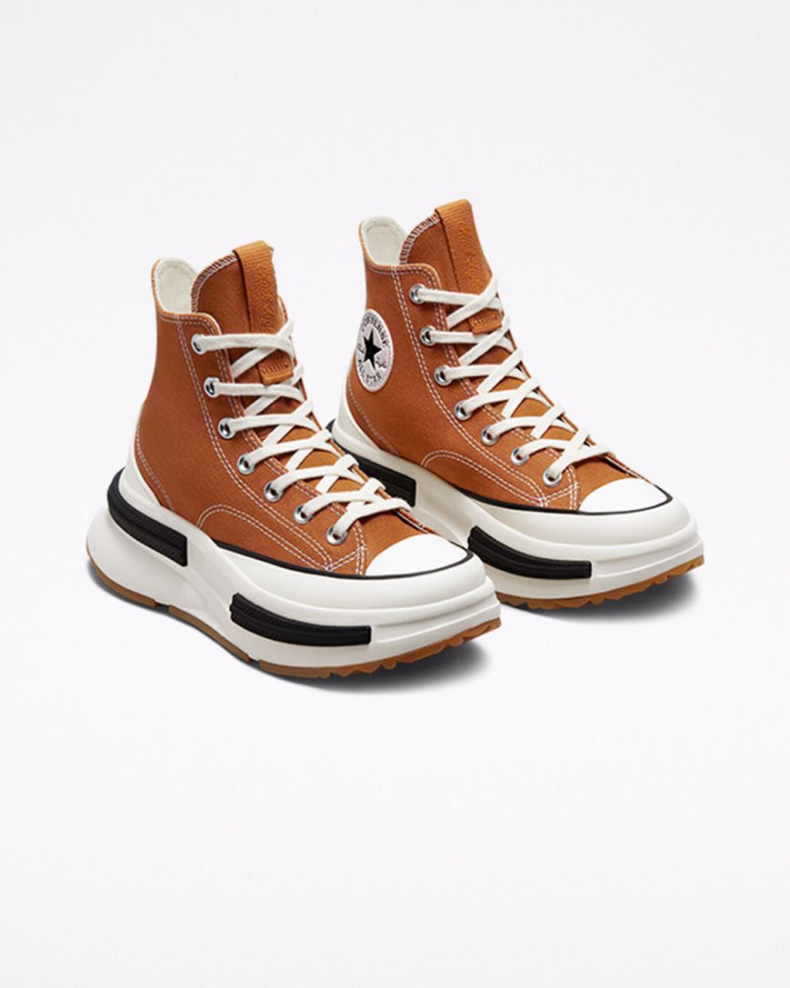 Men's Converse Run Star Legacy CX High Top Shoes Brown / Black | AU 605C9X
